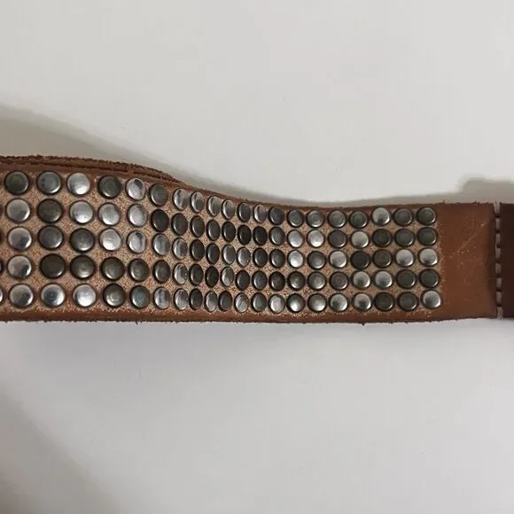 Hollywood Trading Company HTC Studded Leather Belt Italy Unisex